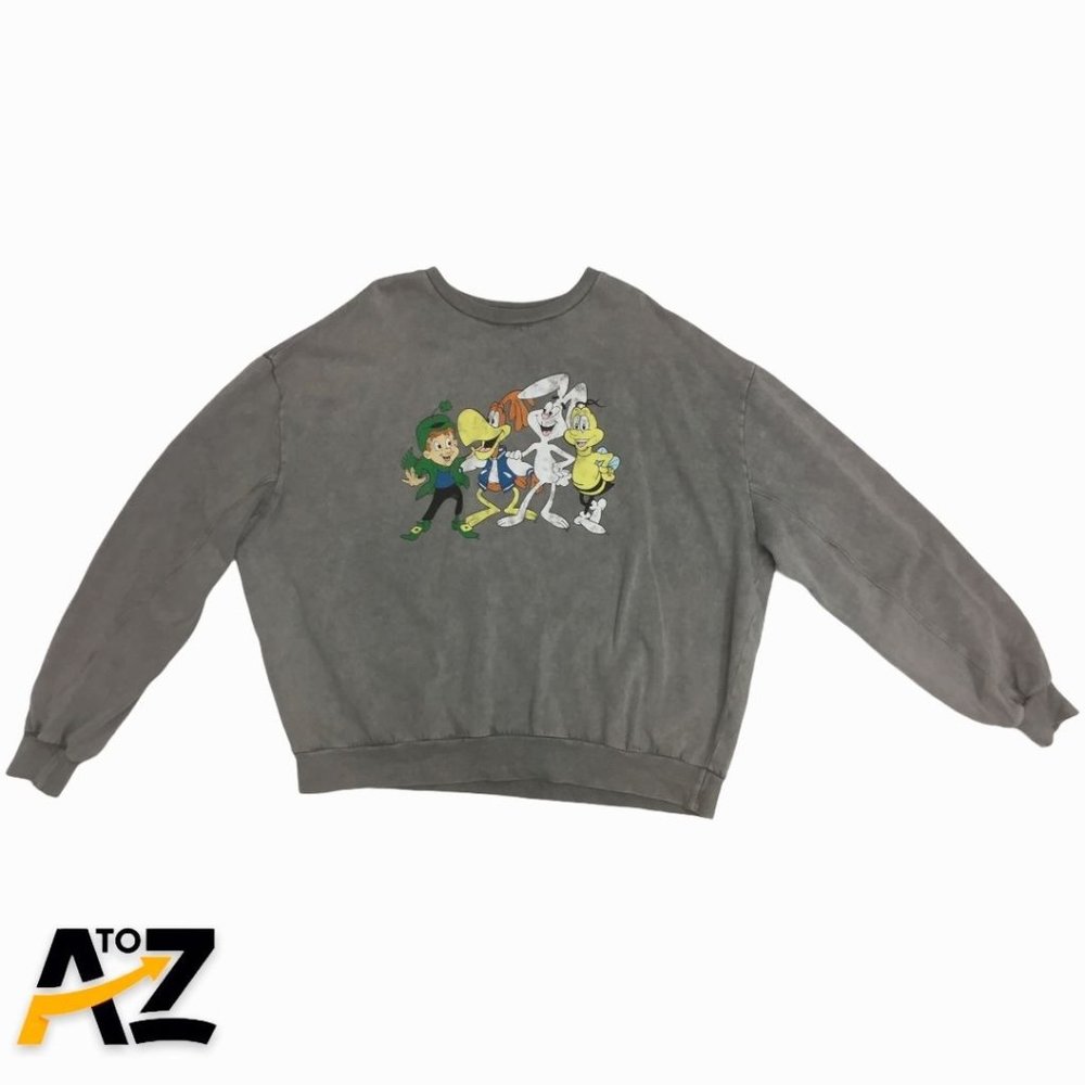 Women's Plus Size General Mills Cereal Mascots Graphic Sweatshirt Size 1X
